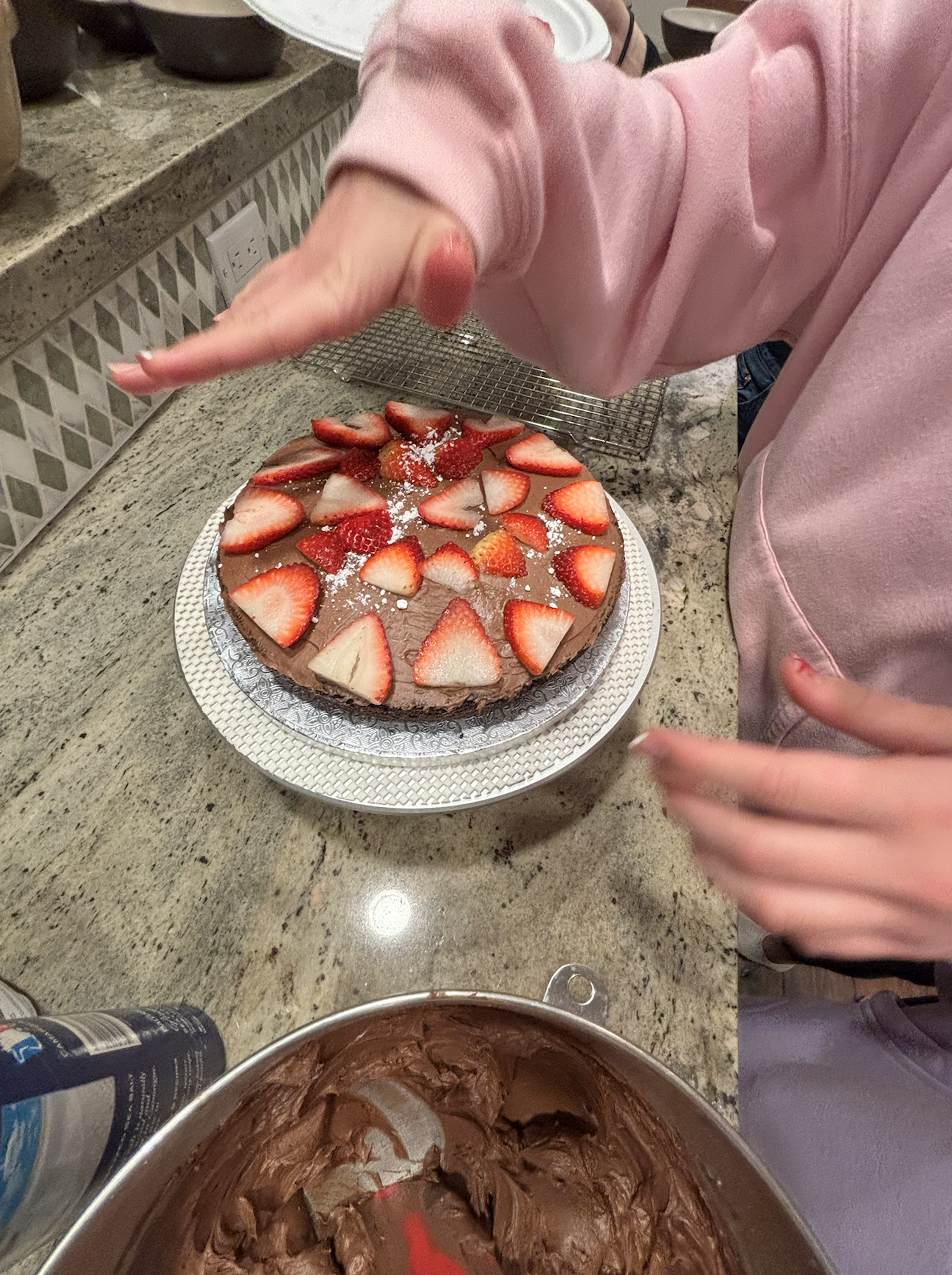 Cake I baked with friends at birthday party