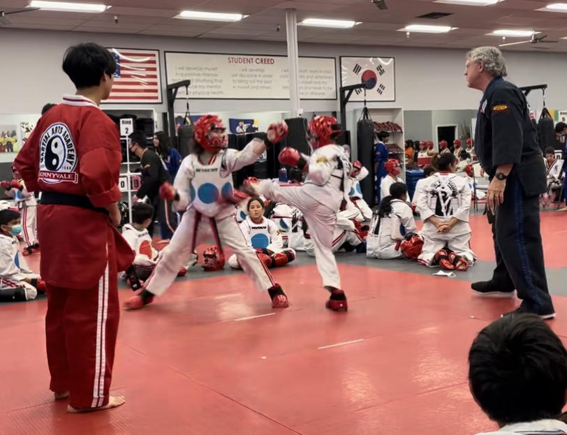 Me at a sparring tournament